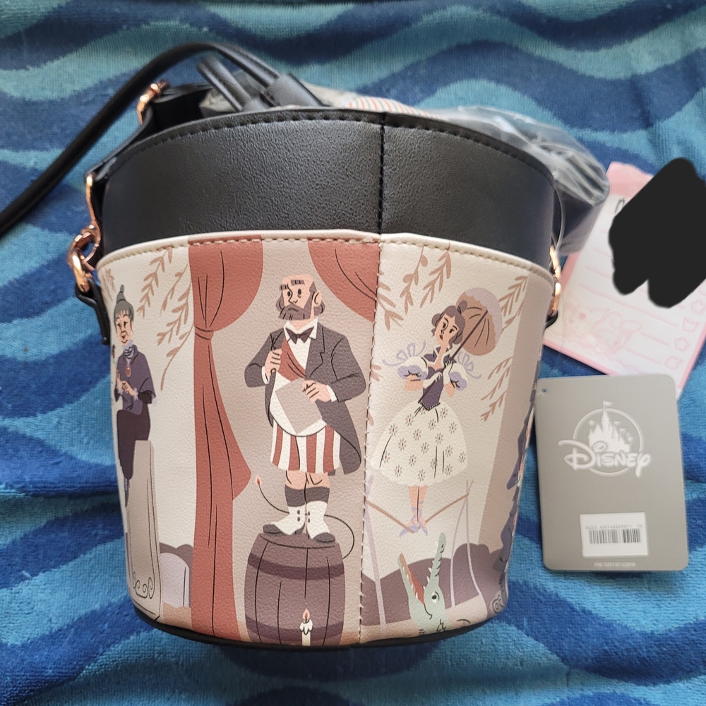 Disney Black and Cream Crossbody Bag with Vintage Charm